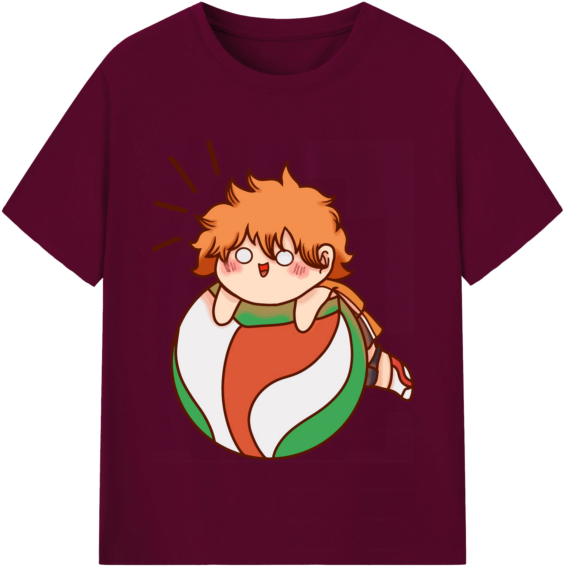 （画像用） ハイキュー!! Haikyu!! レディースカジュアルプリントTシャツ（綿100％）